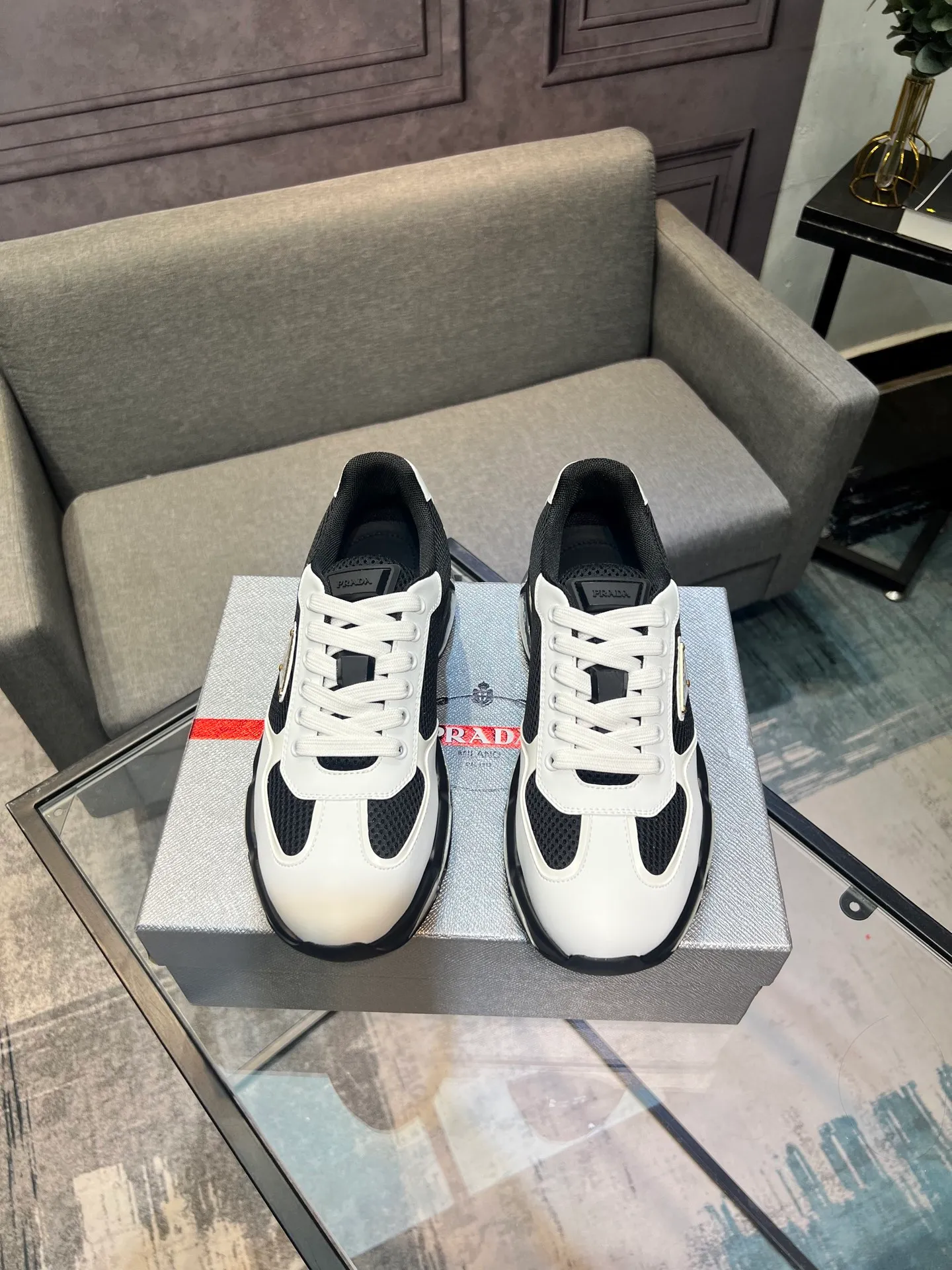Men's shoes 💰660 [PRADA] Men's shoes are popular in the counter, official website is synchronized, 1 high-quality shipment ✔️ Original frosted cowhide + cowhide lining, 1🆚1 replica, original sole, 38-45 (45 customized, non-refundable)